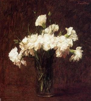 Ignace Henri Jean Fantin-Latour - White Carnations