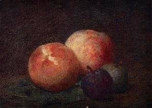 Ignace Henri Jean Fantin-Latour - Two Peaches and Two Plums
