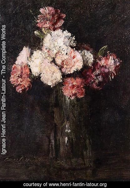 Carnations in a Champagne Glass