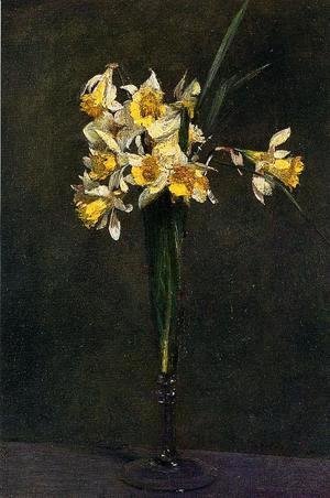 Ignace Henri Jean Fantin-Latour - Yellow Flowers (or Coucous)