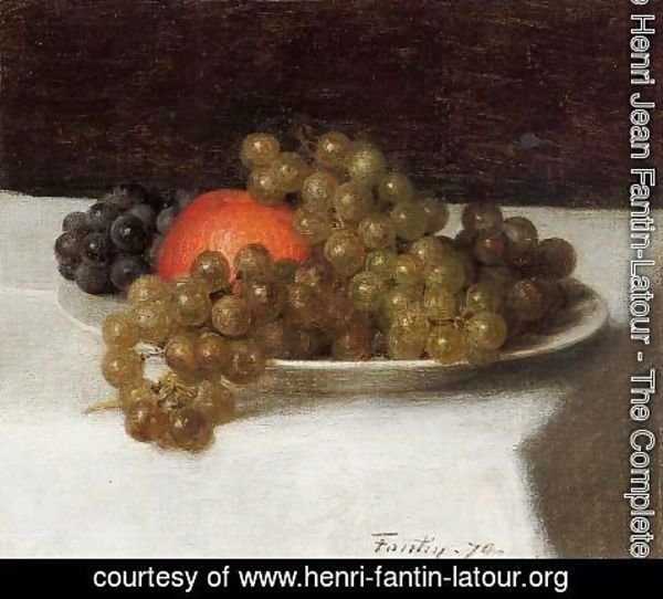 Ignace Henri Jean Fantin-Latour - Apples and Grapes