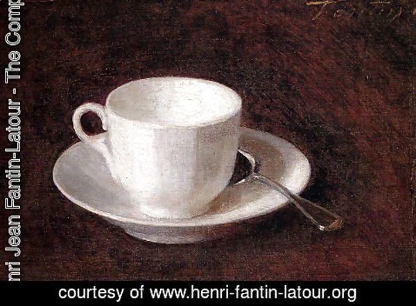 Ignace Henri Jean Fantin-Latour - White Cup And Saucer