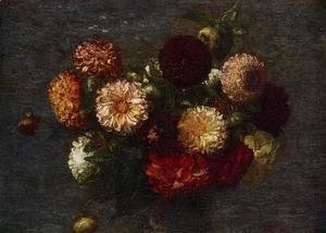 Ignace Henri Jean Fantin-Latour - Chrysanthemums II