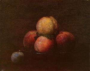Ignace Henri Jean Fantin-Latour - Peaches and a Plum