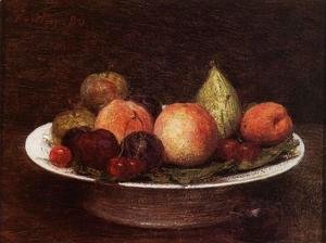 Ignace Henri Jean Fantin-Latour - Plate of Fruit