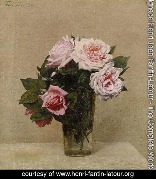 Ignace Henri Jean Fantin-Latour - Roses Roses