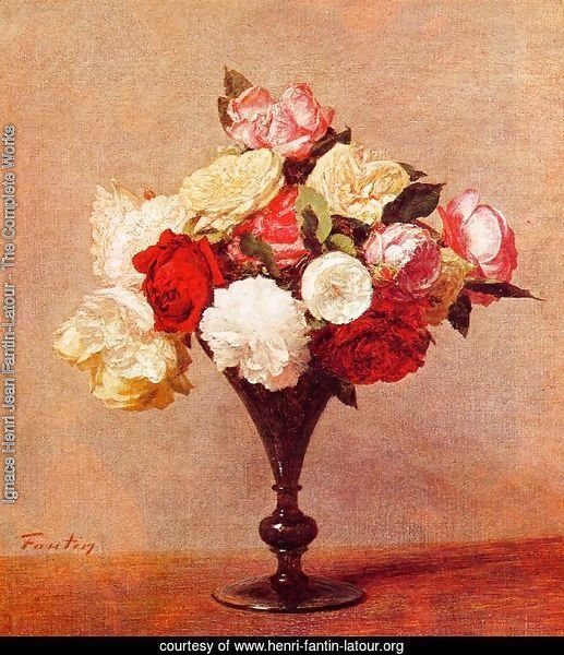 Roses in a Vase I