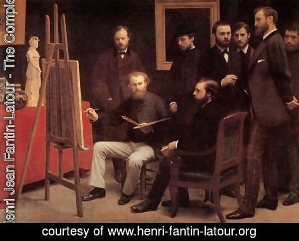 Ignace Henri Jean Fantin-Latour - A Studio in the Batignolles