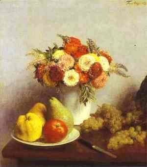Ignace Henri Jean Fantin-Latour - Flowers and Fruit 2