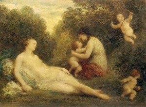 Ignace Henri Jean Fantin-Latour - Venus et les Amours