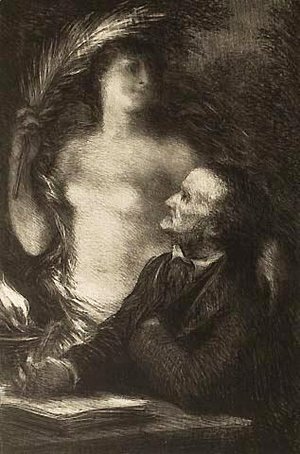 Ignace Henri Jean Fantin-Latour - The Muse (Richard Wagner)
