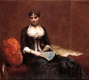 Ignace Henri Jean Fantin-Latour - Portrait of Madame Leon Maitre