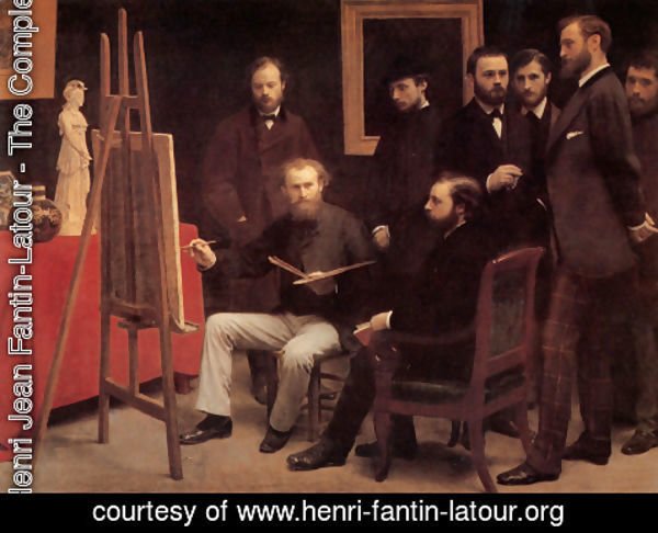Ignace Henri Jean Fantin-Latour - An Atelier in the Batignolles 1870