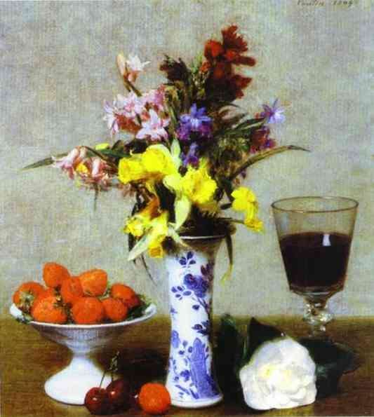 Nature morte aux fiancailles by Ignace Henri Jean Fantin-Latour