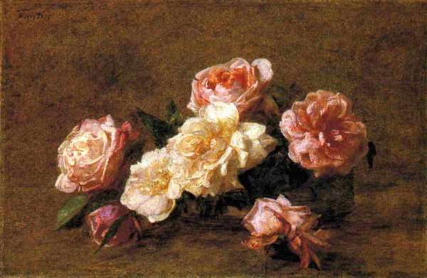 Roses 1899 by Ignace Henri Jean Fantin-Latour