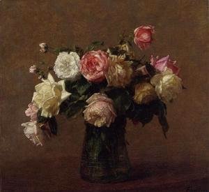 Ignace Henri Jean Fantin-Latour - Bouquet of Roses