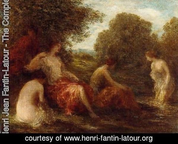 Ignace Henri Jean Fantin-Latour - Diana and Her Handmaidens
