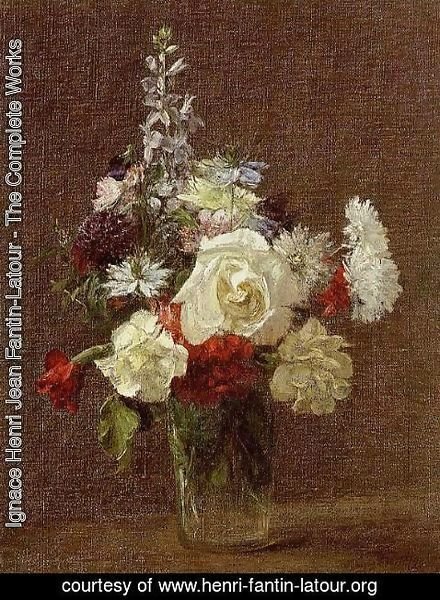 Ignace Henri Jean Fantin-Latour - Mixed Flowers