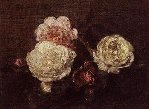 Ignace Henri Jean Fantin-Latour - Flowers: Roses
