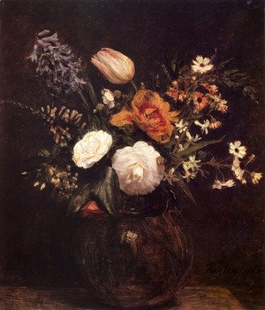 Ignace Henri Jean Fantin-Latour - Flowers