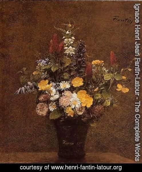 Ignace Henri Jean Fantin-Latour - Wildflowers