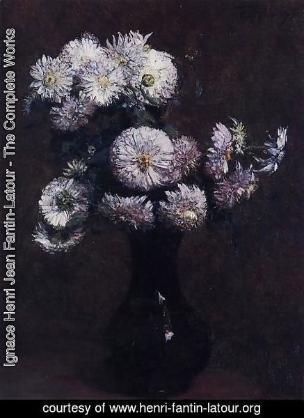 Ignace Henri Jean Fantin-Latour - Chrysanthemums