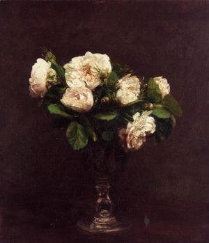 Ignace Henri Jean Fantin-Latour - White Roses