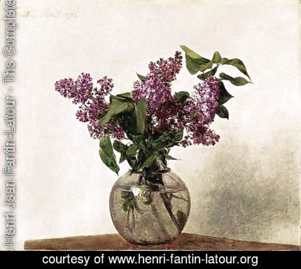 Ignace Henri Jean Fantin-Latour - Lilacs