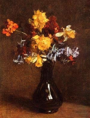 Ignace Henri Jean Fantin-Latour - Vase of Flowers