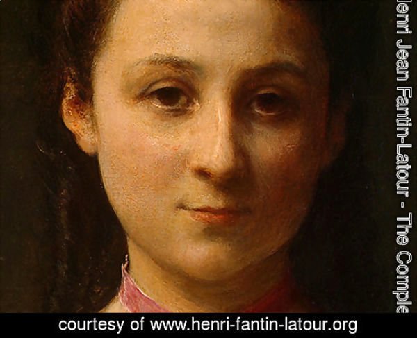Ignace Henri Jean Fantin-Latour - Mademoiselle de Fitz-James [detail: 2]