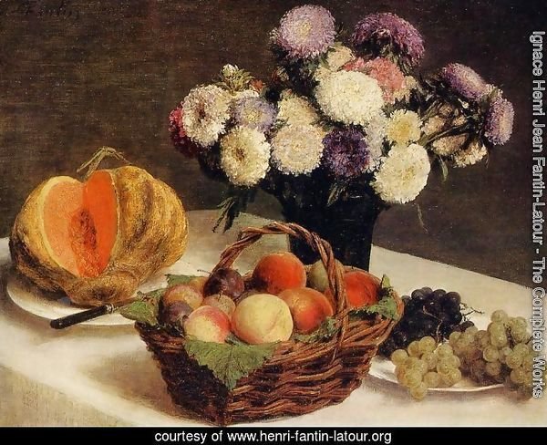 Flowers and Fruit, a Melon