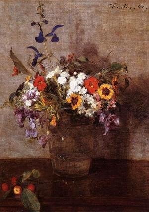 Ignace Henri Jean Fantin-Latour - Diverse Flowers