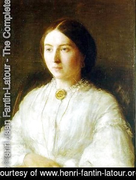 Ignace Henri Jean Fantin-Latour - Ritratto di Ruth Edwards (Portrait of Ruth Edwards)