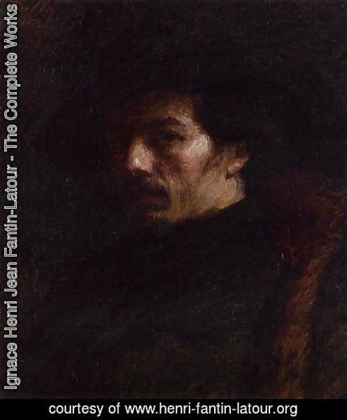 Ignace Henri Jean Fantin-Latour - Portrait of Alphonse Legros