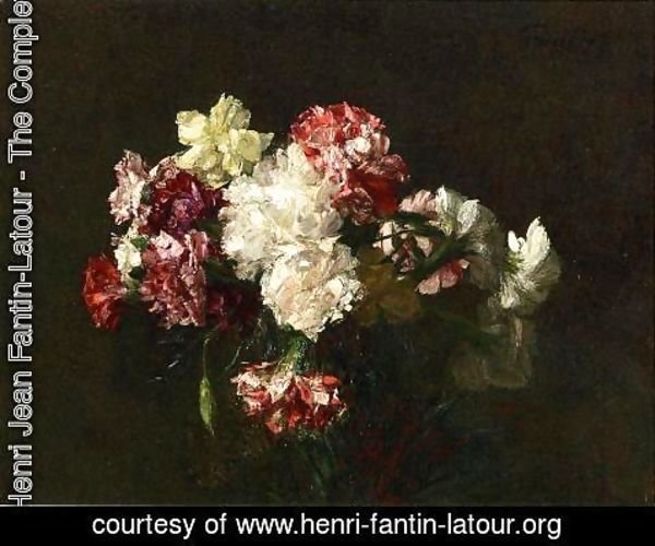 Ignace Henri Jean Fantin-Latour - Carnations