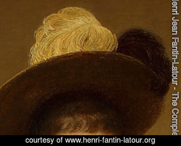 Ignace Henri Jean Fantin-Latour - Portrait of Sonia [detail: 4]
