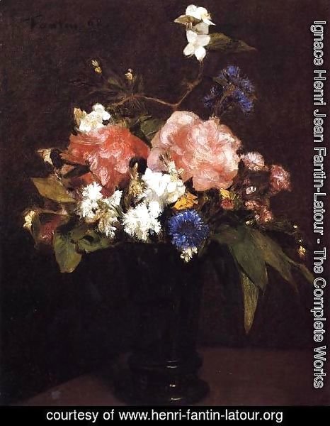 Ignace Henri Jean Fantin-Latour - Flowers II