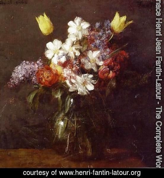 Ignace Henri Jean Fantin-Latour - Flowers III