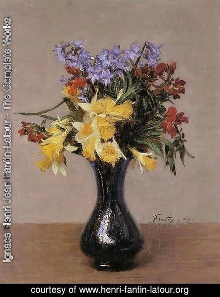 Ignace Henri Jean Fantin-Latour - Spring Flowers