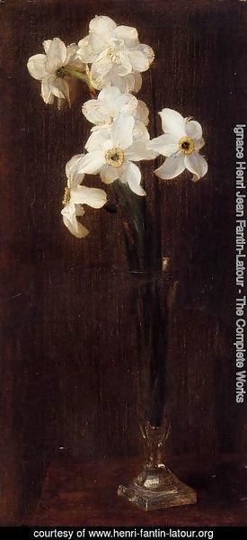 Ignace Henri Jean Fantin-Latour - Flowers IV