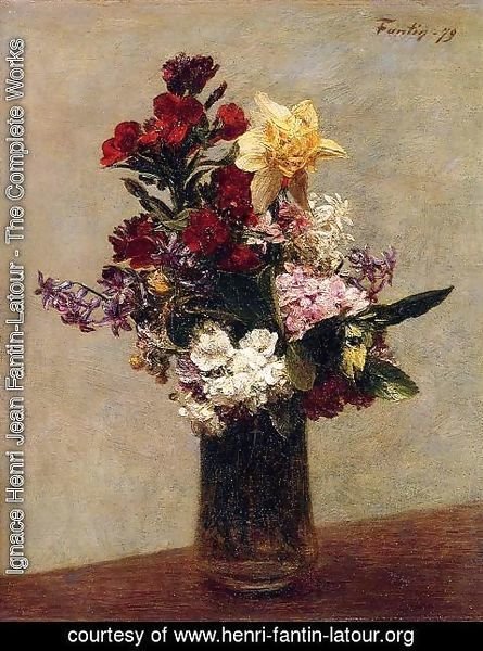 Ignace Henri Jean Fantin-Latour - Spring Flowers I