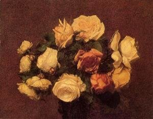 Ignace Henri Jean Fantin-Latour - Roses I