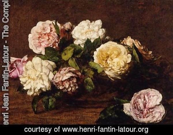 Ignace Henri Jean Fantin-Latour - Flowers: Roses I