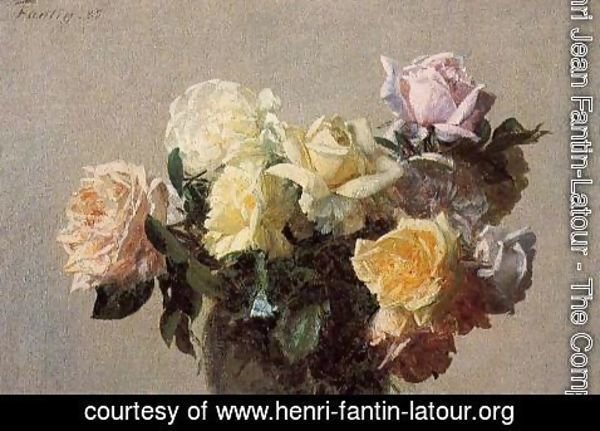Ignace Henri Jean Fantin-Latour - Roses V