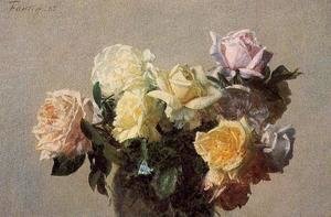 Ignace Henri Jean Fantin-Latour - Roses V