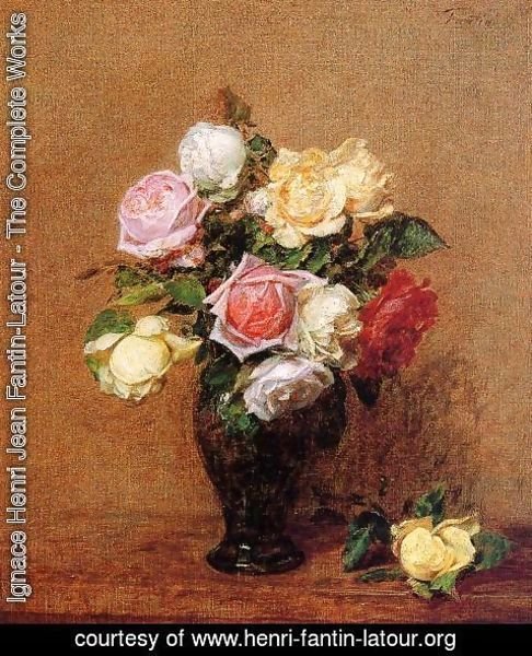 Ignace Henri Jean Fantin-Latour - Roses VII