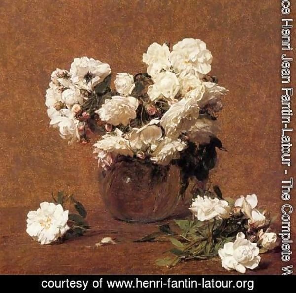 Ignace Henri Jean Fantin-Latour - Roses Aime Vieberg
