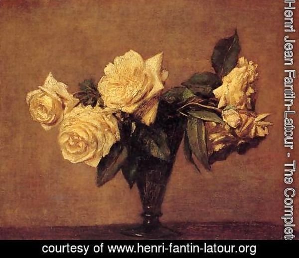 Ignace Henri Jean Fantin-Latour - Roses VIII