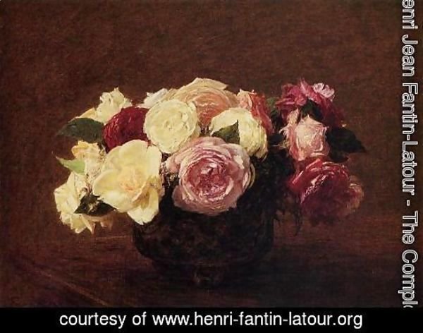 Ignace Henri Jean Fantin-Latour - Roses IX