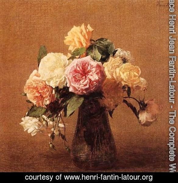 Ignace Henri Jean Fantin-Latour - Roses X
